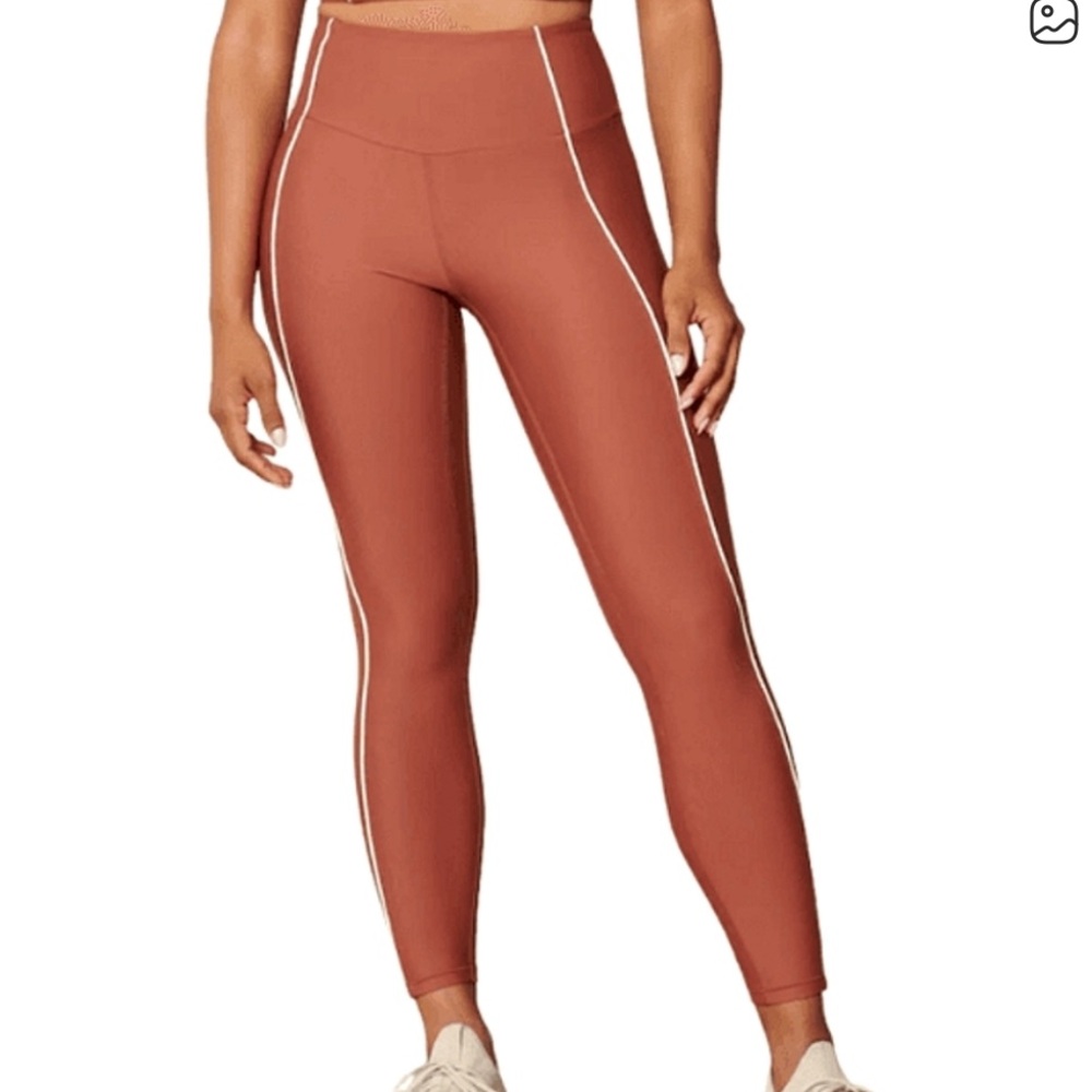 Abercrombie & Fitch YPB Women's Brown Leggings with White Accents